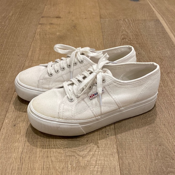 SUPERGA 2790 white platform sneakers - Picture 2 of 10